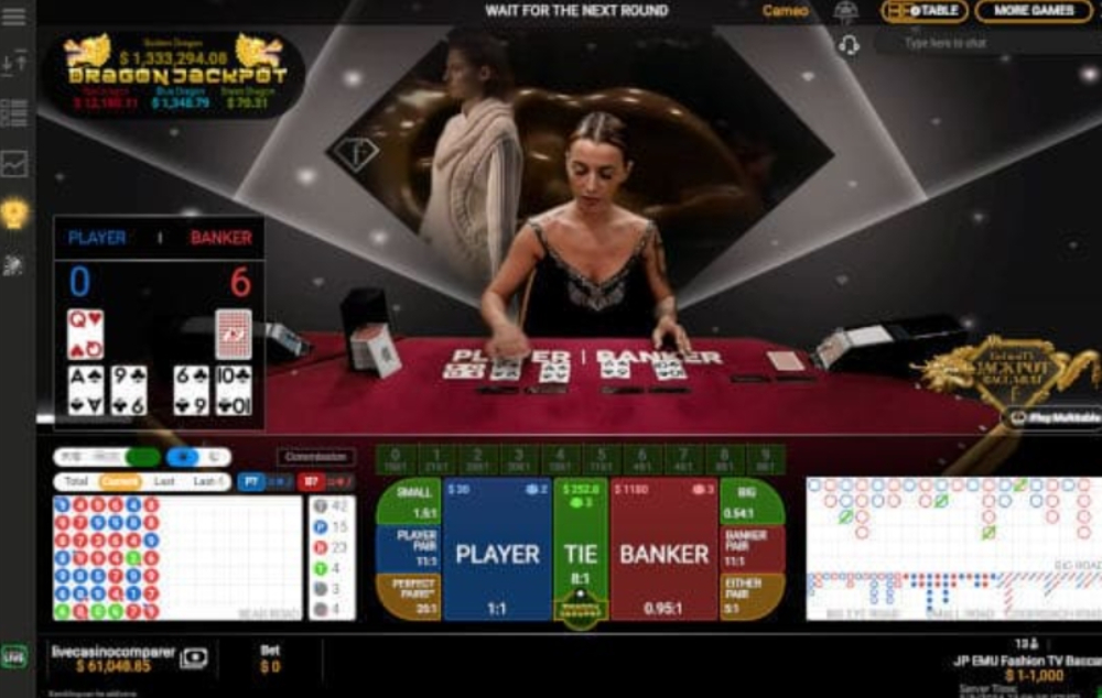 Baccarat livestream sử dụng dealer chia bài trực tiếp