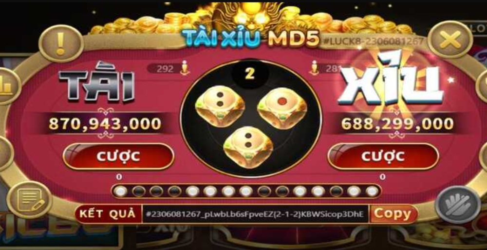 Mỗi ván tài xỉu sử dụng một mã hash code khác nhau