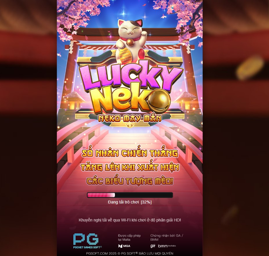 Nổ hũ Neko May Mắn iWin68 1 Trò chơi lấy cảm hứng từ biểu tượng mèo Maneki Neko